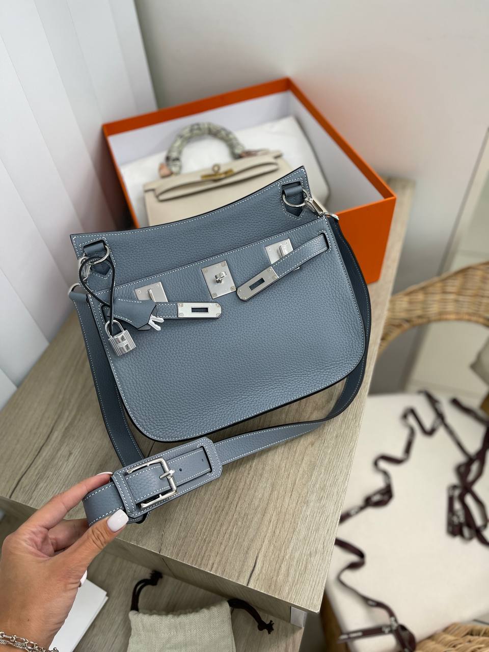 Jypsiere сумка коллекционная Clemence PHW 28 см женская Hermes BP-16140 Jypsiere сумка коллекционная Clemence PHW 28 см женская Hermes BP-16140