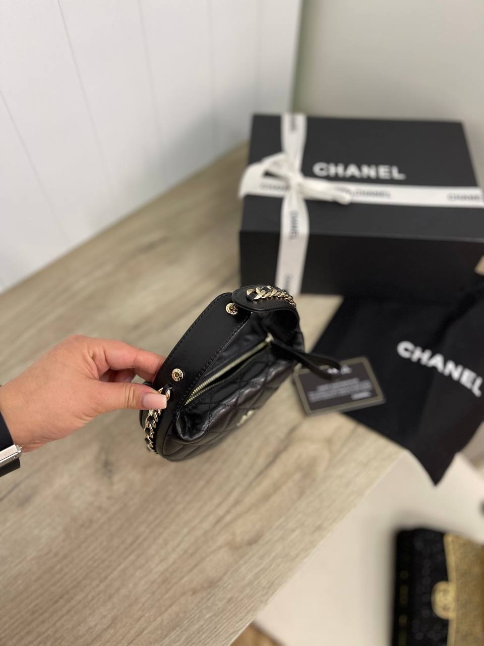 Женская черная сумка премиум-класса Chanel BP-25513 Женская черная сумка премиум-класса Chanel BP-25513