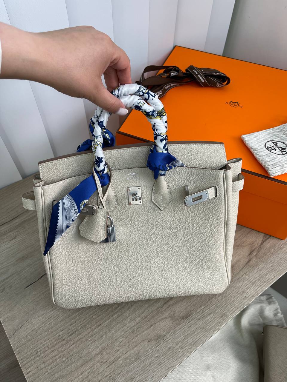 Элитная сумка женская Birkin 25 cm, Togo Hermes BP-14352 Элитная сумка женская Birkin 25 cm, Togo Hermes BP-14352