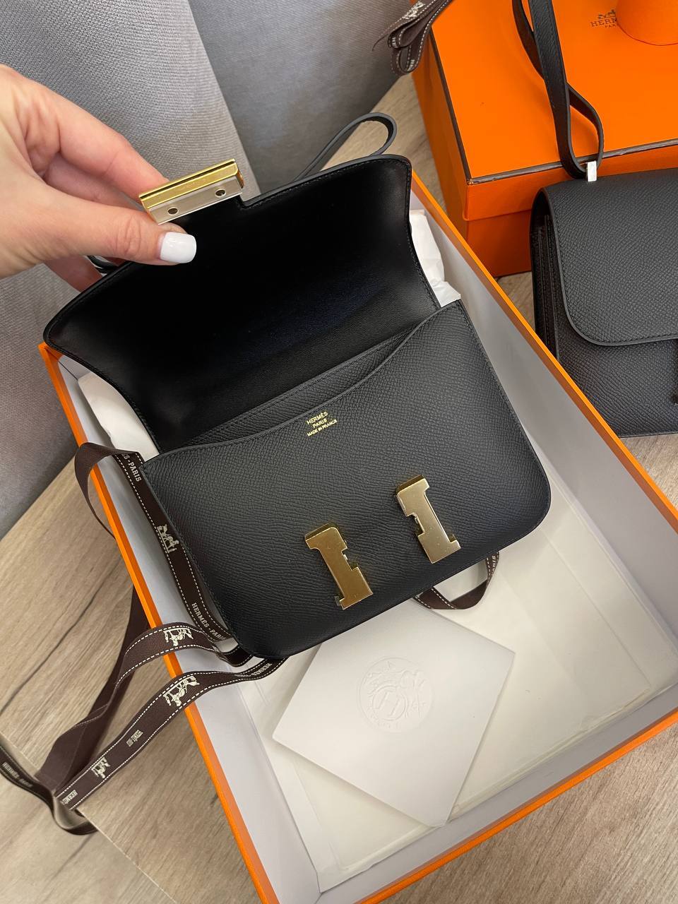 Трендовая сумка женская Conctance, 18 cm Epsom Hermes BP-50858 Трендовая сумка женская Conctance, 18 cm Epsom Hermes BP-50858