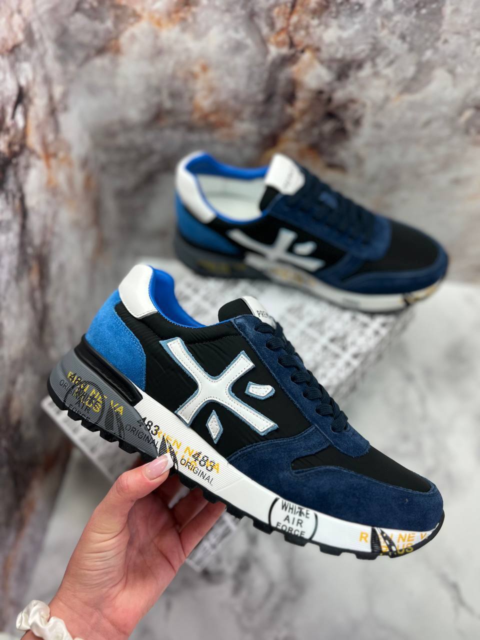 Синие кроссовки Premiata BP-29632 Синие кроссовки Premiata BP-29632