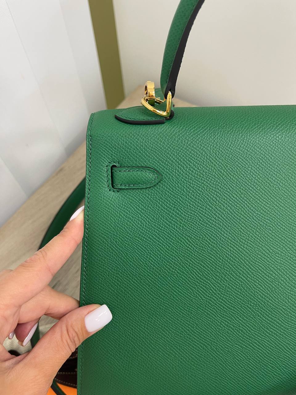 Коллекционная женская сумка Kelly 25 cm, Epsom leather Hermes BP-17181 Коллекционная женская сумка Kelly 25 cm, Epsom leather Hermes BP-17181