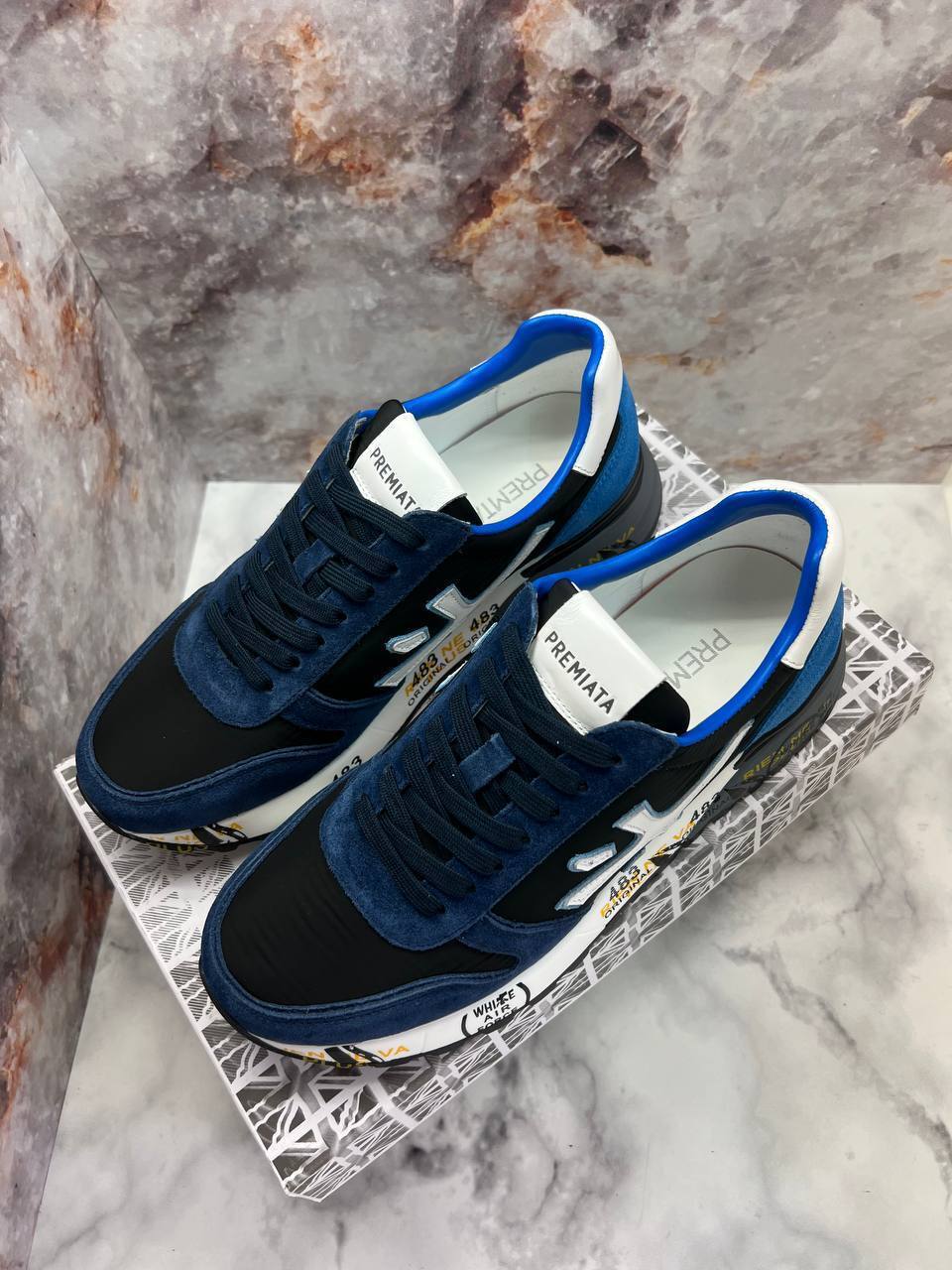 Синие кроссовки Premiata BP-29632 Синие кроссовки Premiata BP-29632