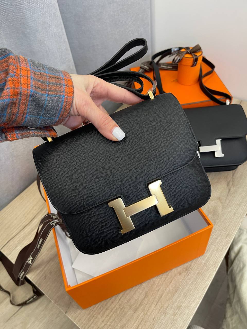 Трендовая сумка женская Conctance, 18 cm Epsom Hermes BP-50858 Трендовая сумка женская Conctance, 18 cm Epsom Hermes BP-50858