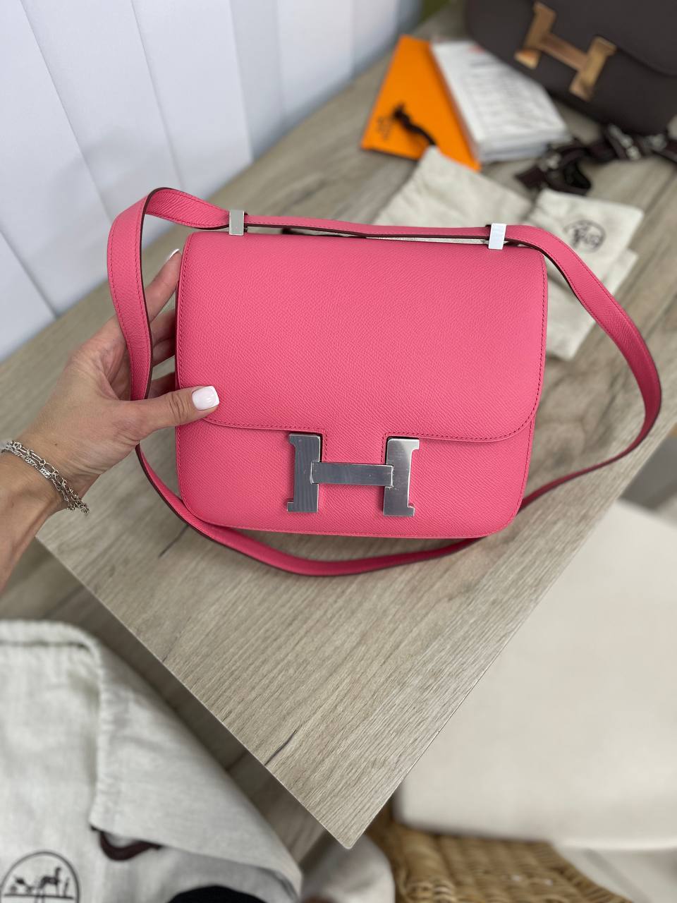 Премиум сумка женская Constance 23 см, Epsom Hermes BP-13674 Премиум сумка женская Constance 23 см, Epsom Hermes BP-13674