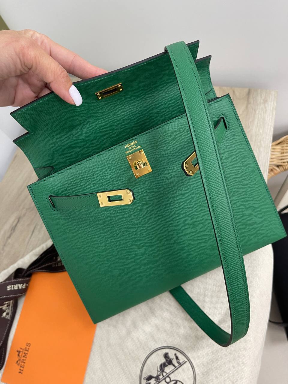 Коллекционная женская сумка Kelly 25 cm, Epsom leather Hermes BP-17181 Коллекционная женская сумка Kelly 25 cm, Epsom leather Hermes BP-17181