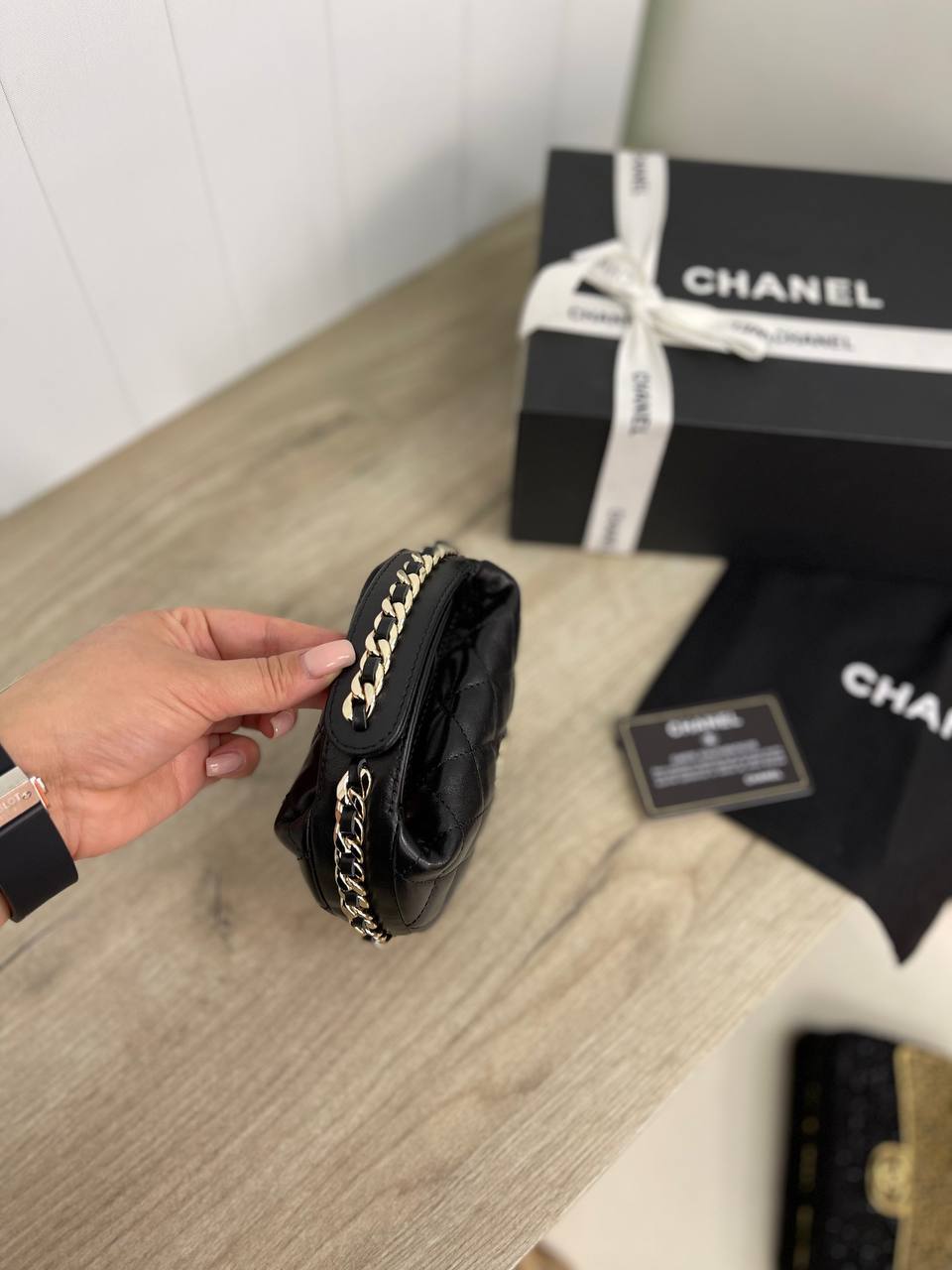 Женская черная сумка премиум-класса Chanel BP-25513 Женская черная сумка премиум-класса Chanel BP-25513