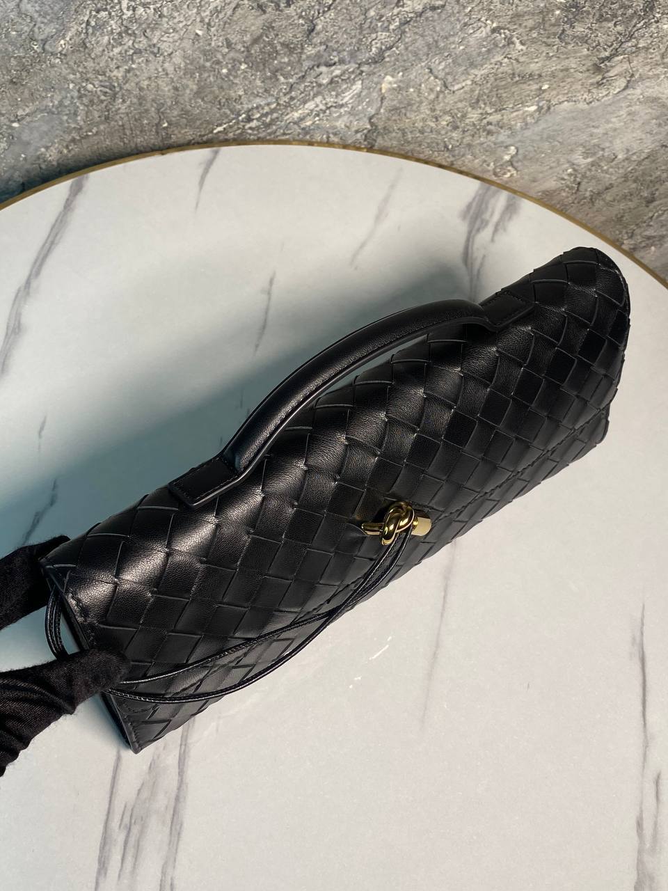 Элитный кожаный клатч черный Bottega Veneta BP-537182 Элитный кожаный клатч черный Bottega Veneta BP-537182