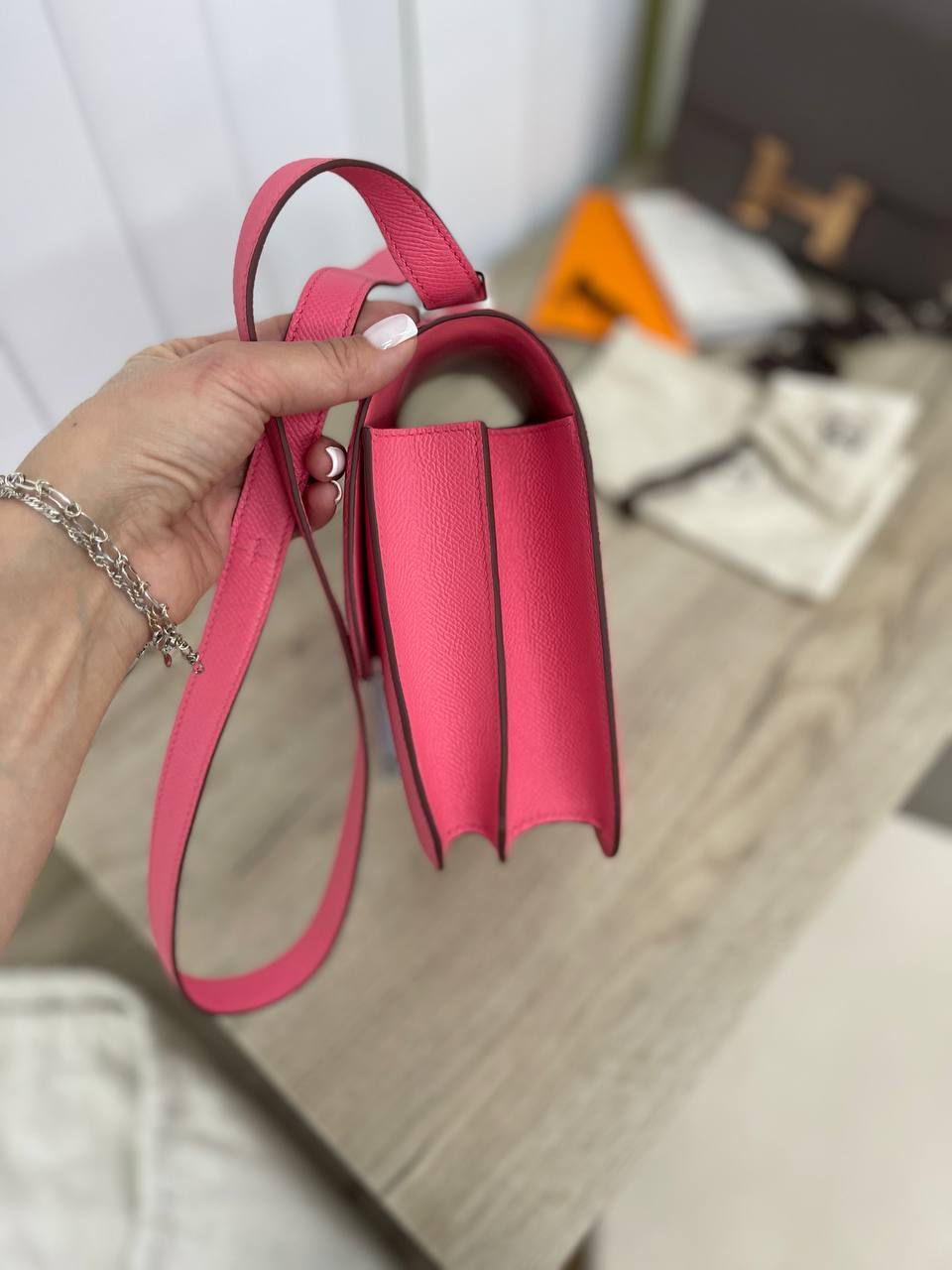 Премиум сумка женская Constance 23 см, Epsom Hermes BP-13674 Премиум сумка женская Constance 23 см, Epsom Hermes BP-13674