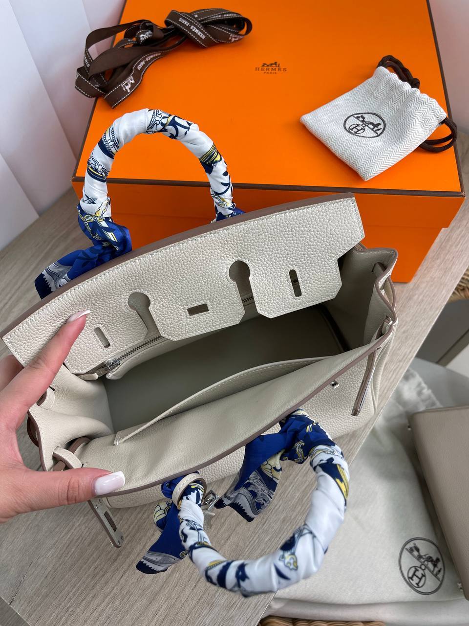 Элитная сумка женская Birkin 25 cm, Togo Hermes BP-14352 Элитная сумка женская Birkin 25 cm, Togo Hermes BP-14352