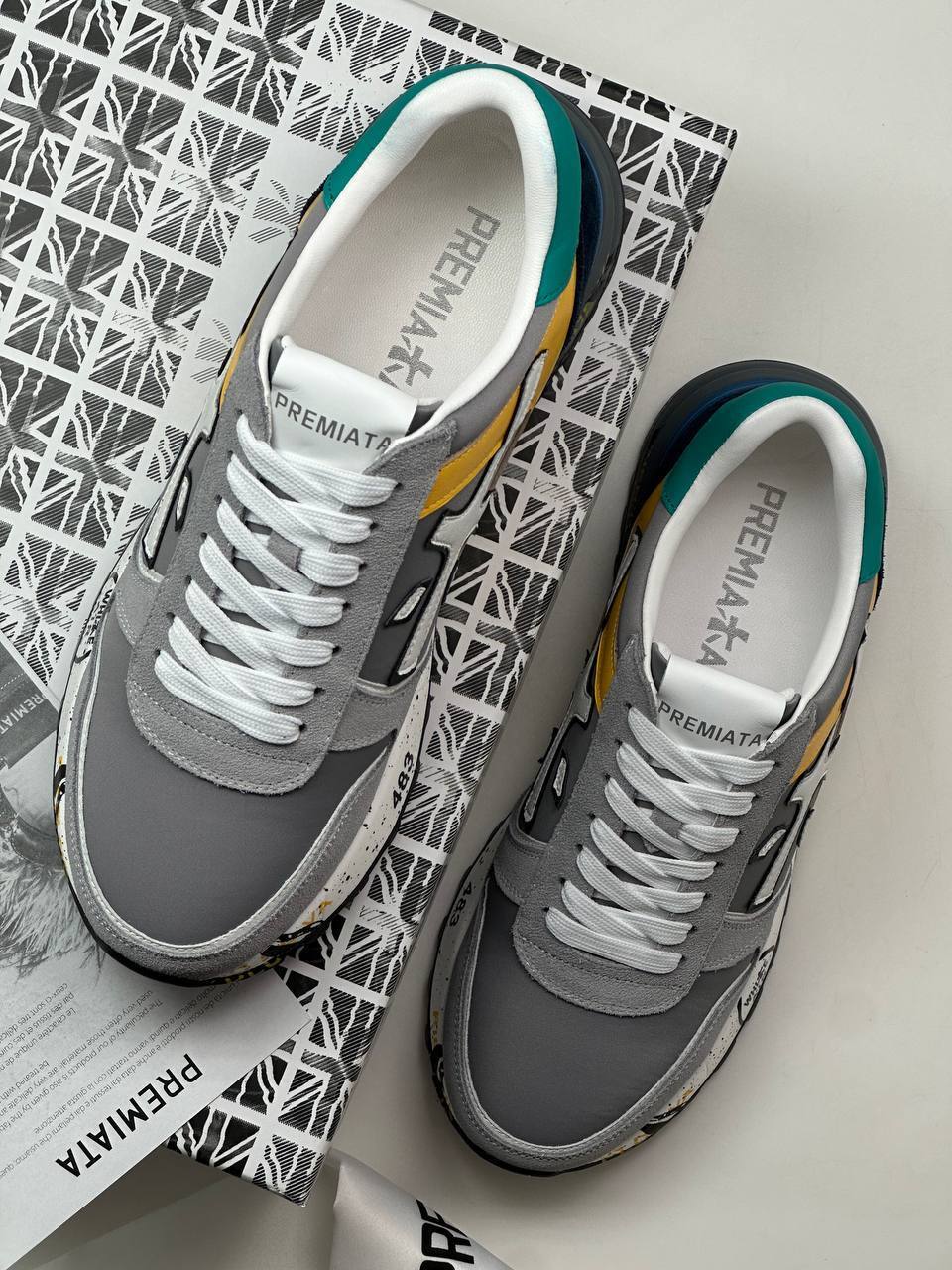 Premiata мультиколор кроссовки BP-32371 Premiata мультиколор кроссовки BP-32371