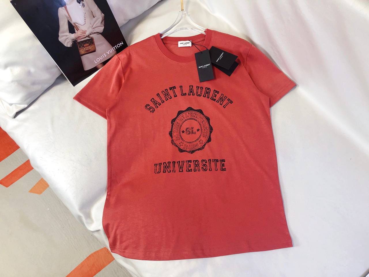 Женская футболка коллекционная Yves Saint Laurent BP-31037 Женская футболка коллекционная Yves Saint Laurent BP-31037