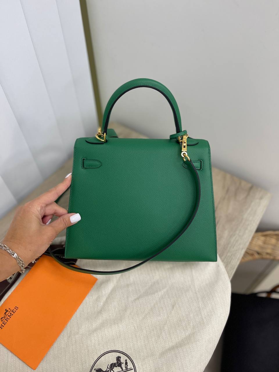Коллекционная женская сумка Kelly 25 cm, Epsom leather Hermes BP-17181 Коллекционная женская сумка Kelly 25 cm, Epsom leather Hermes BP-17181