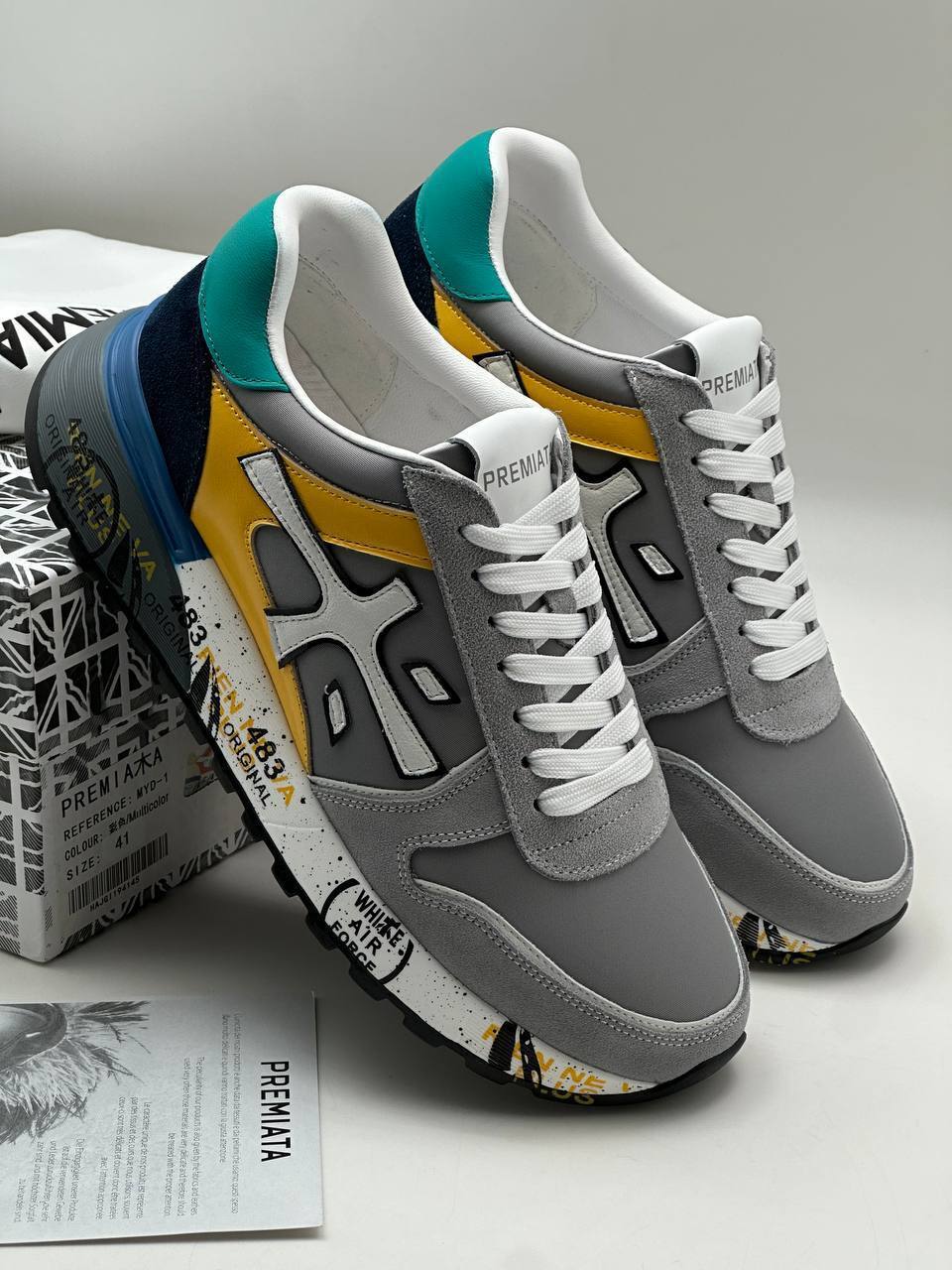 Premiata мультиколор кроссовки BP-32371 Premiata мультиколор кроссовки BP-32371