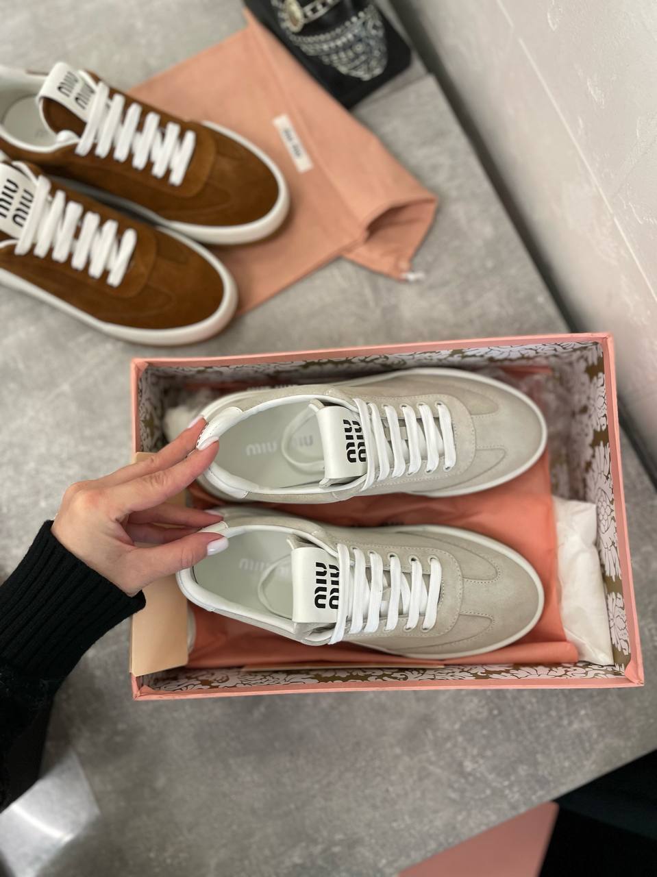 Премиальные кроссовки Miu Miu BP-46685 Премиальные кроссовки Miu Miu BP-46685