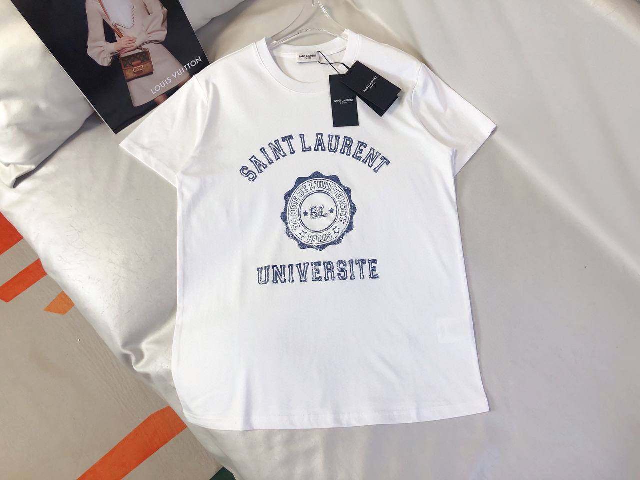 Женская премиум футболка Yves Saint Laurent BP-31036 Женская премиум футболка Yves Saint Laurent BP-31036