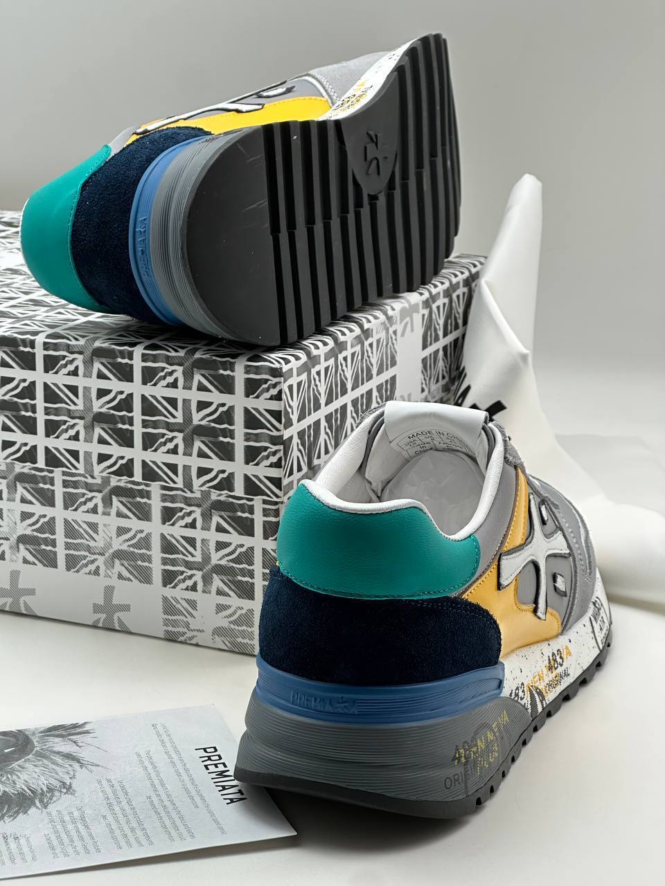 Premiata мультиколор кроссовки BP-32371 Premiata мультиколор кроссовки BP-32371