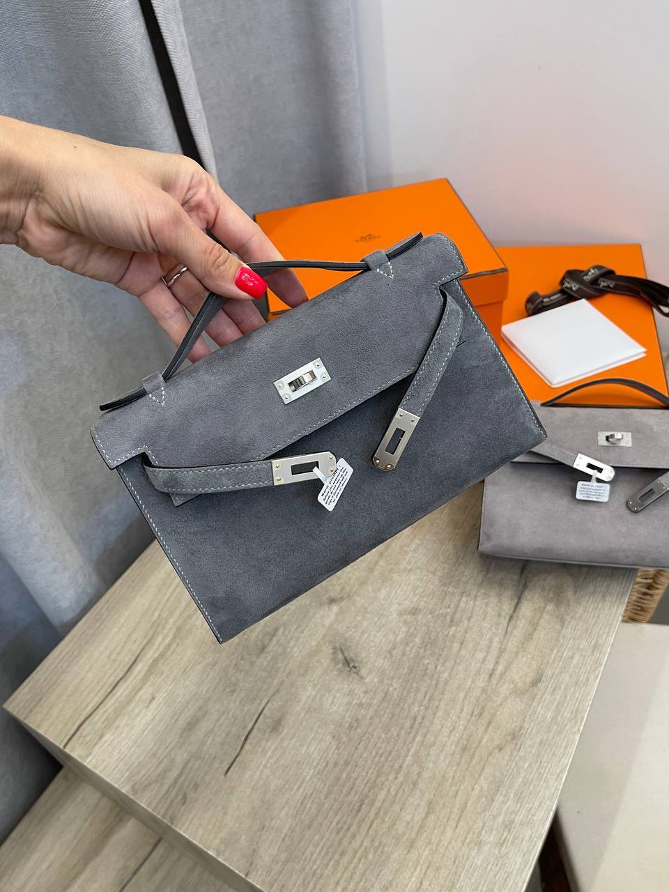 Элитная сумка Kelly Pochette, GHW Hermes BP-52434 Элитная сумка Kelly Pochette, GHW Hermes BP-52434