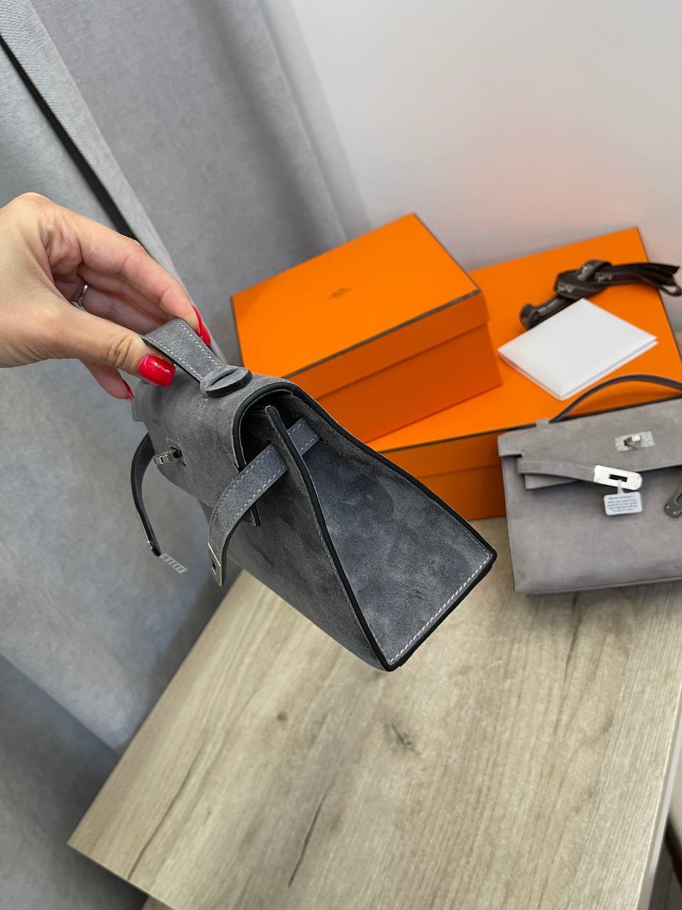 Элитная сумка Kelly Pochette, GHW Hermes BP-52434 Элитная сумка Kelly Pochette, GHW Hermes BP-52434
