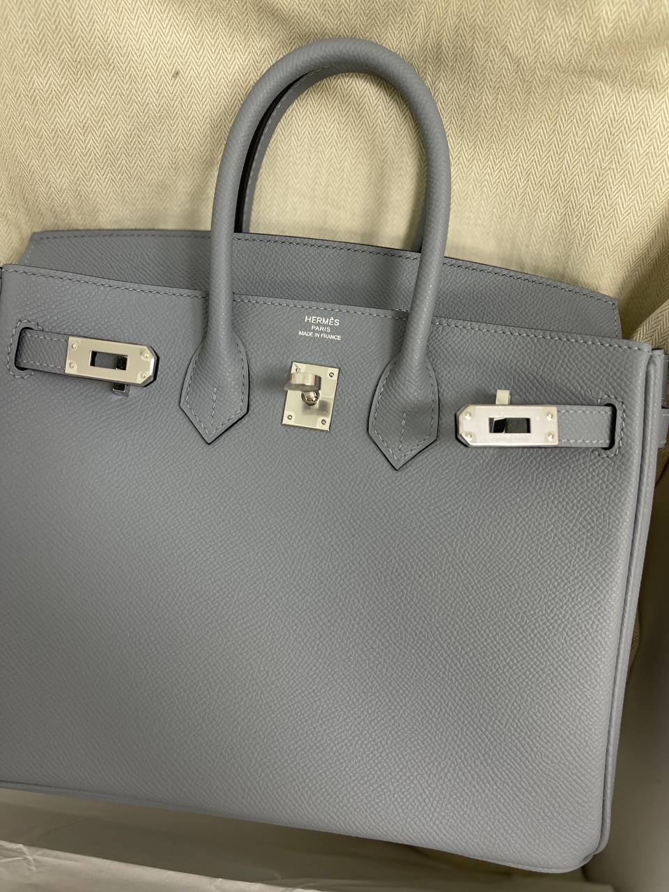 Женская сумка элитная Birkin 25 см, PHW Hermes BP-28289 Женская сумка элитная Birkin 25 см, PHW Hermes BP-28289
