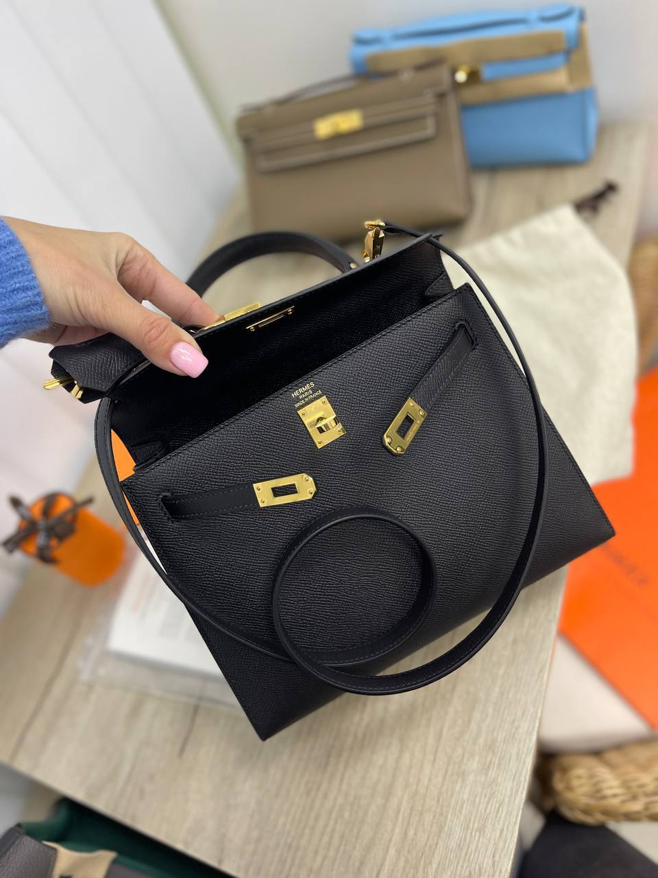 Премиум сумка женская Kelly, 25 Epsom Hermes BP-22385 Премиум сумка женская Kelly, 25 Epsom Hermes BP-22385