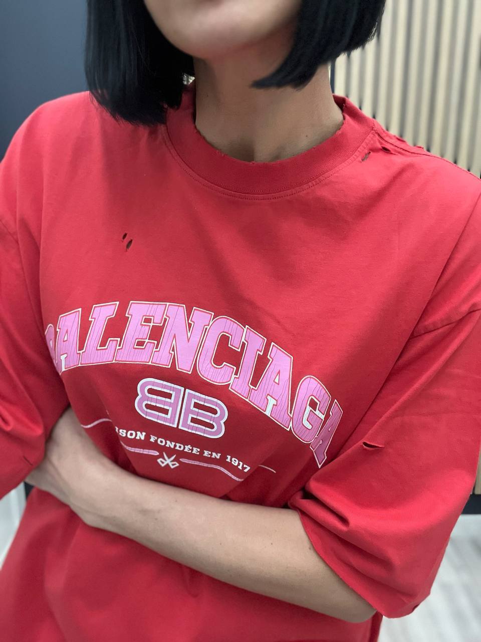 Balenciaga женская трендовая футболка BP-17828 Balenciaga женская трендовая футболка BP-17828