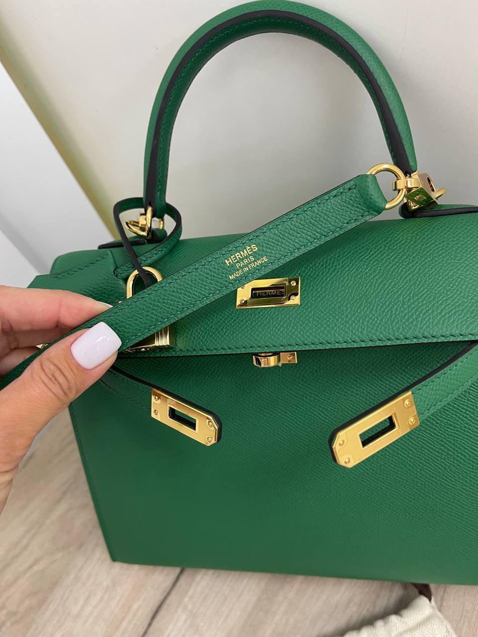 Коллекционная женская сумка Kelly 25 cm, Epsom leather Hermes BP-17181 Коллекционная женская сумка Kelly 25 cm, Epsom leather Hermes BP-17181