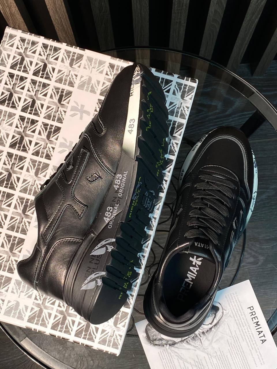 Premiata кожаные кроссовки BP-47416 Premiata кожаные кроссовки BP-47416