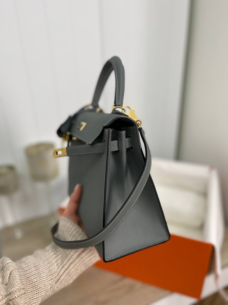 Премиум женская сумка Kelly, 25 Epsom Hermes BP-26719 Премиум женская сумка Kelly, 25 Epsom Hermes BP-26719