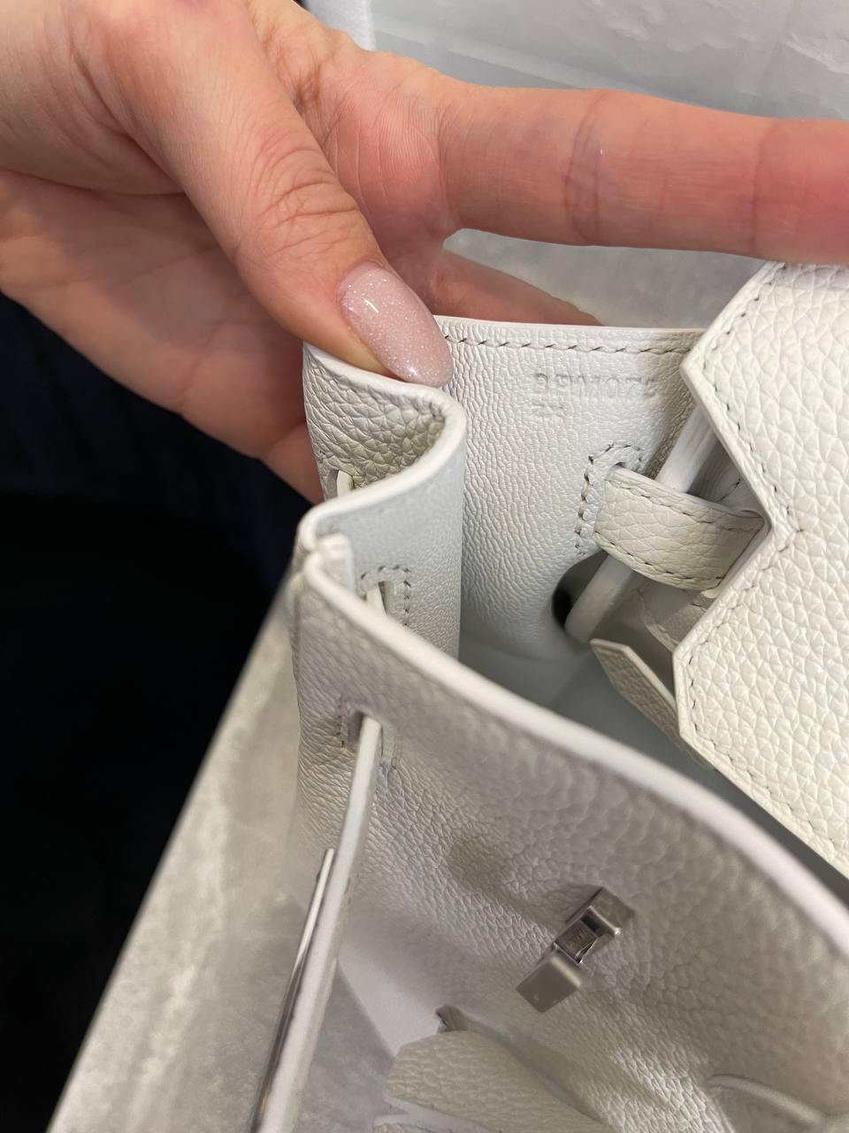 Коллекционная женская сумка Birkin 25 см, PHW Togo Hermes BP-40092 Коллекционная женская сумка Birkin 25 см, PHW Togo Hermes BP-40092