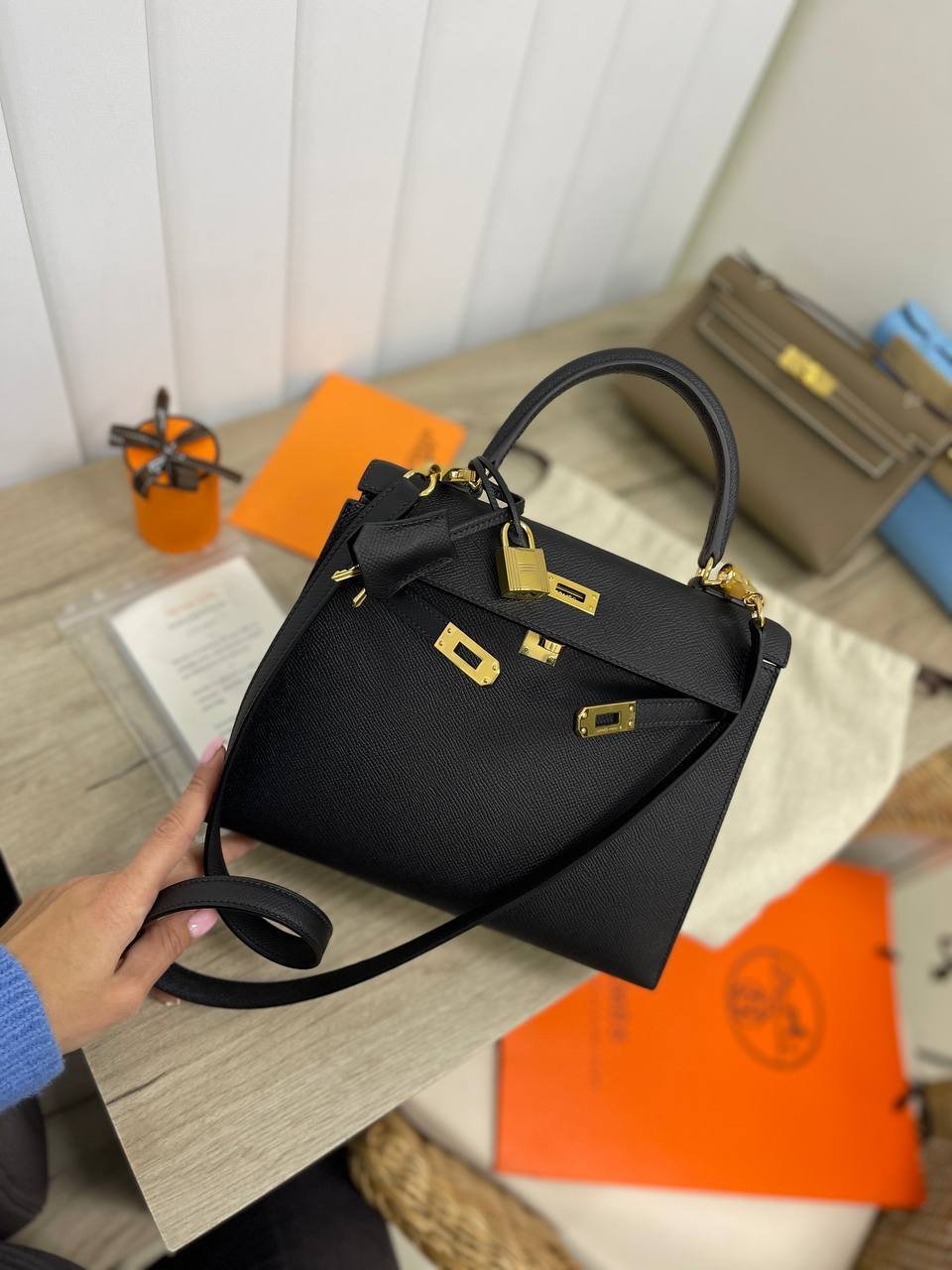 Премиум сумка женская Kelly, 25 Epsom Hermes BP-22385 Премиум сумка женская Kelly, 25 Epsom Hermes BP-22385