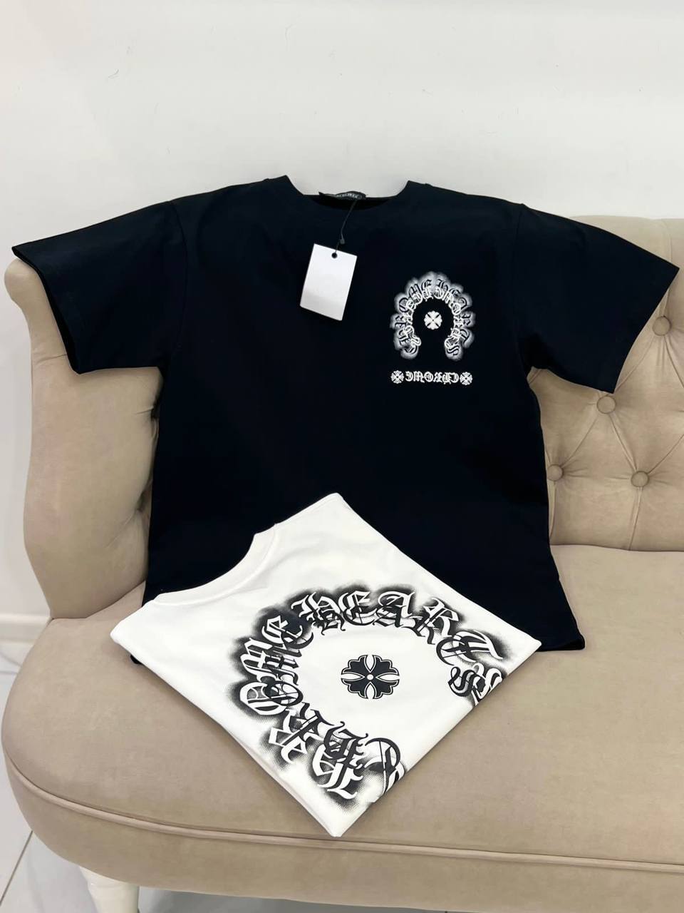 Повседневная женская футболка Chrome hearts BP-34896 Повседневная женская футболка Chrome hearts BP-34896