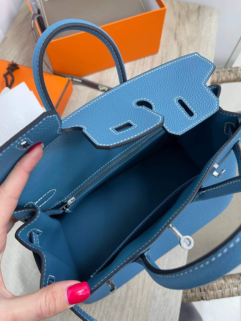 Премиум сумка женская Birkin 25 см, PHW Togo Hermes BP-31229 Премиум сумка женская Birkin 25 см, PHW Togo Hermes BP-31229