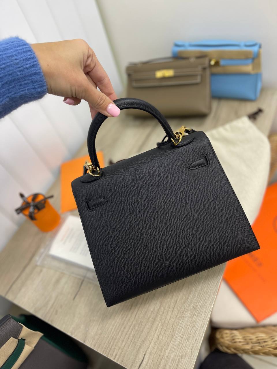 Премиум сумка женская Kelly, 25 Epsom Hermes BP-22385 Премиум сумка женская Kelly, 25 Epsom Hermes BP-22385