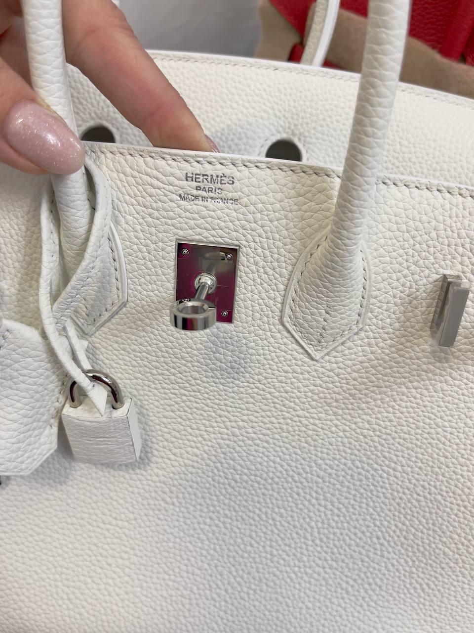 Коллекционная женская сумка Birkin 25 см, PHW Togo Hermes BP-40092 Коллекционная женская сумка Birkin 25 см, PHW Togo Hermes BP-40092