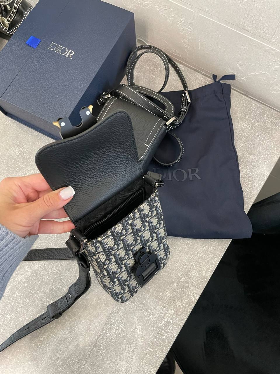 Сумка мужская люкс Christian Dior BP-42083 Сумка мужская люкс Christian Dior BP-42083