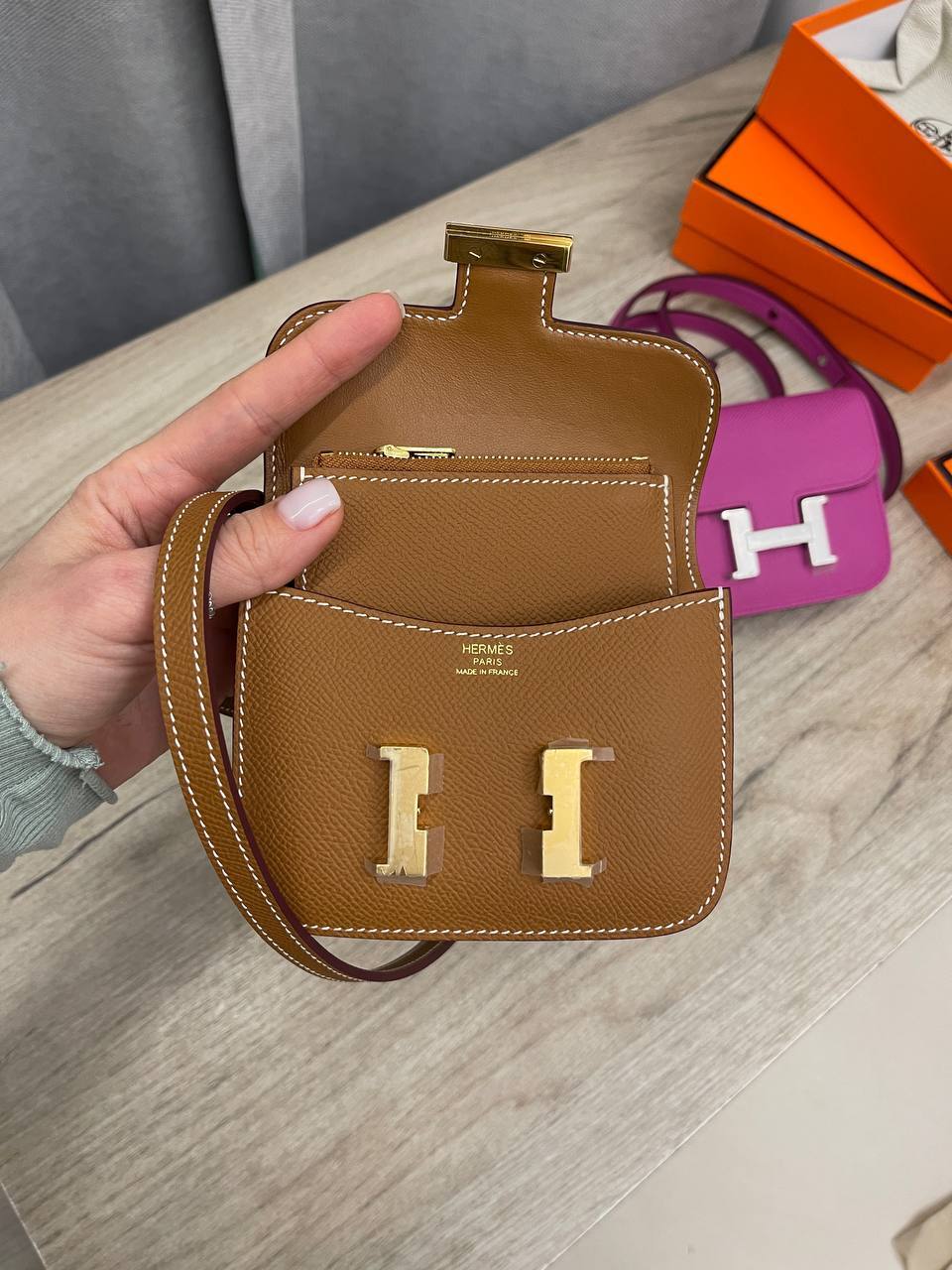 Коллекционная женская сумка Constance Slim Wallet Hermes BP-46059 Коллекционная женская сумка Constance Slim Wallet Hermes BP-46059