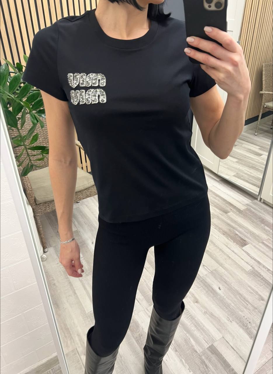 Трендовая футболка Miu Miu BP-46310 Трендовая футболка Miu Miu BP-46310