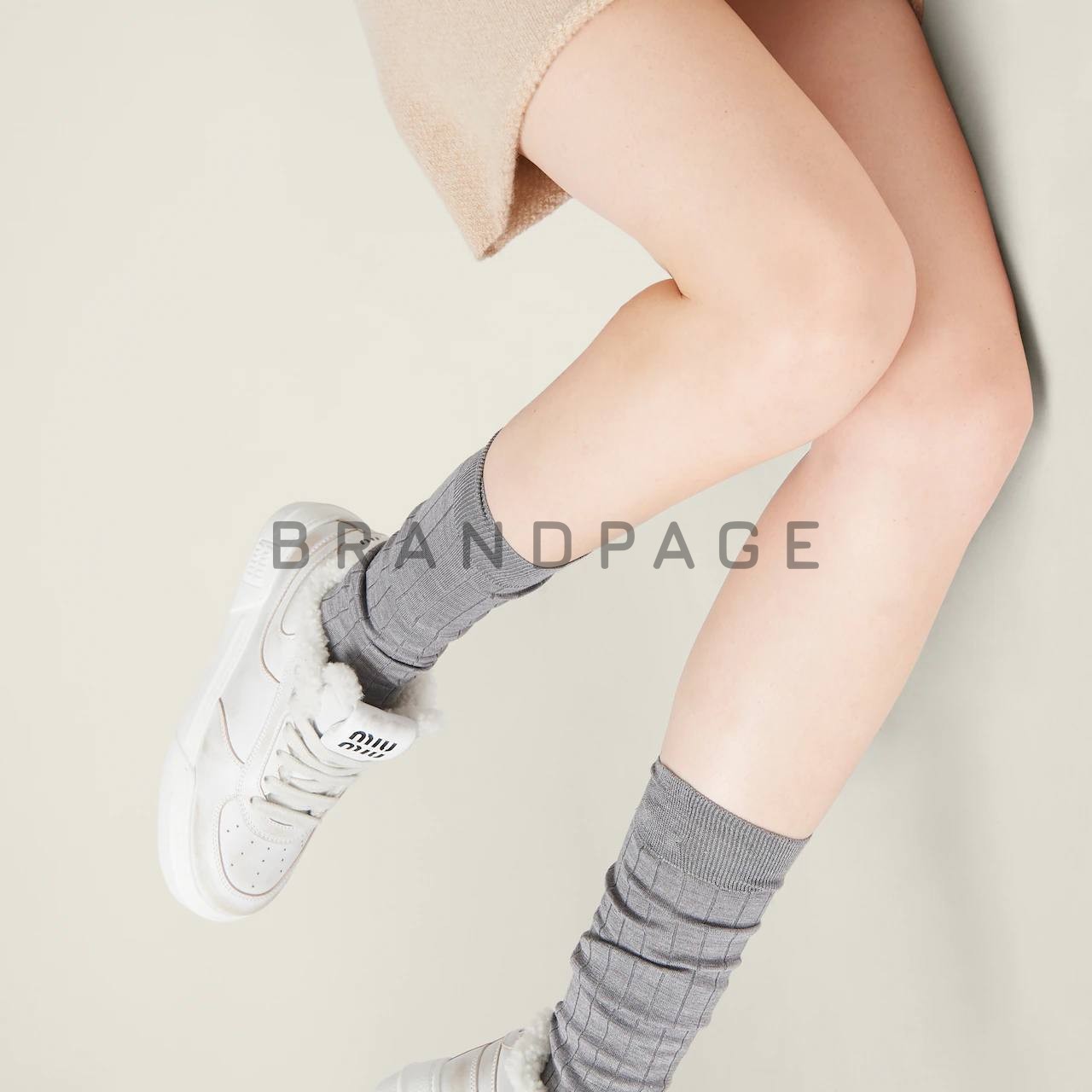 Кроссовки с мехом Miu Miu BPLUX12479 Кроссовки с мехом Miu Miu BPLUX12479