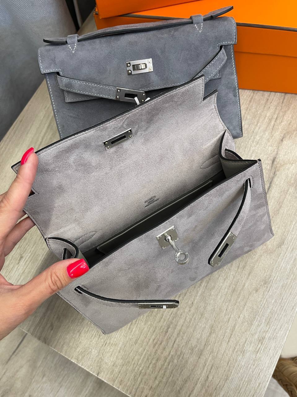 Повседневная женская сумка Kelly Pochette, GHW Hermes BP-52431 Повседневная женская сумка Kelly Pochette, GHW Hermes BP-52431