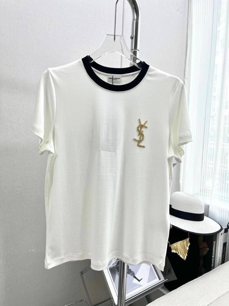 Женская повседневная футболка Yves Saint Laurent BP-25835 Женская повседневная футболка Yves Saint Laurent BP-25835