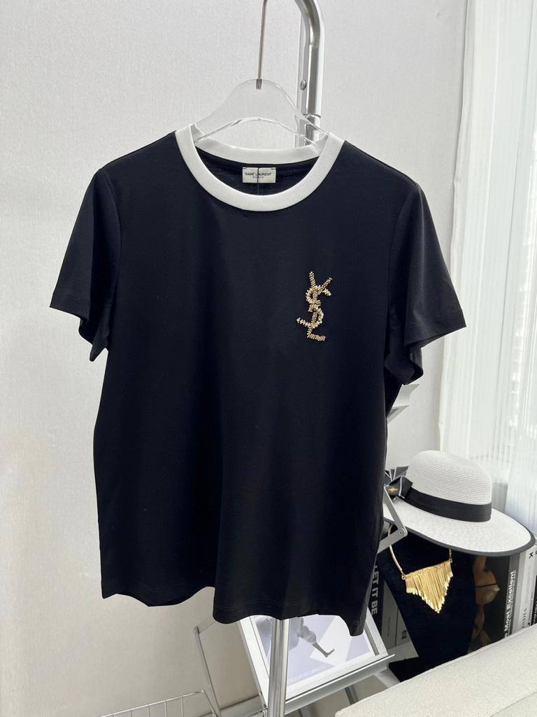 Женская люкс футболка Yves Saint Laurent BP-25836 Женская люкс футболка Yves Saint Laurent BP-25836