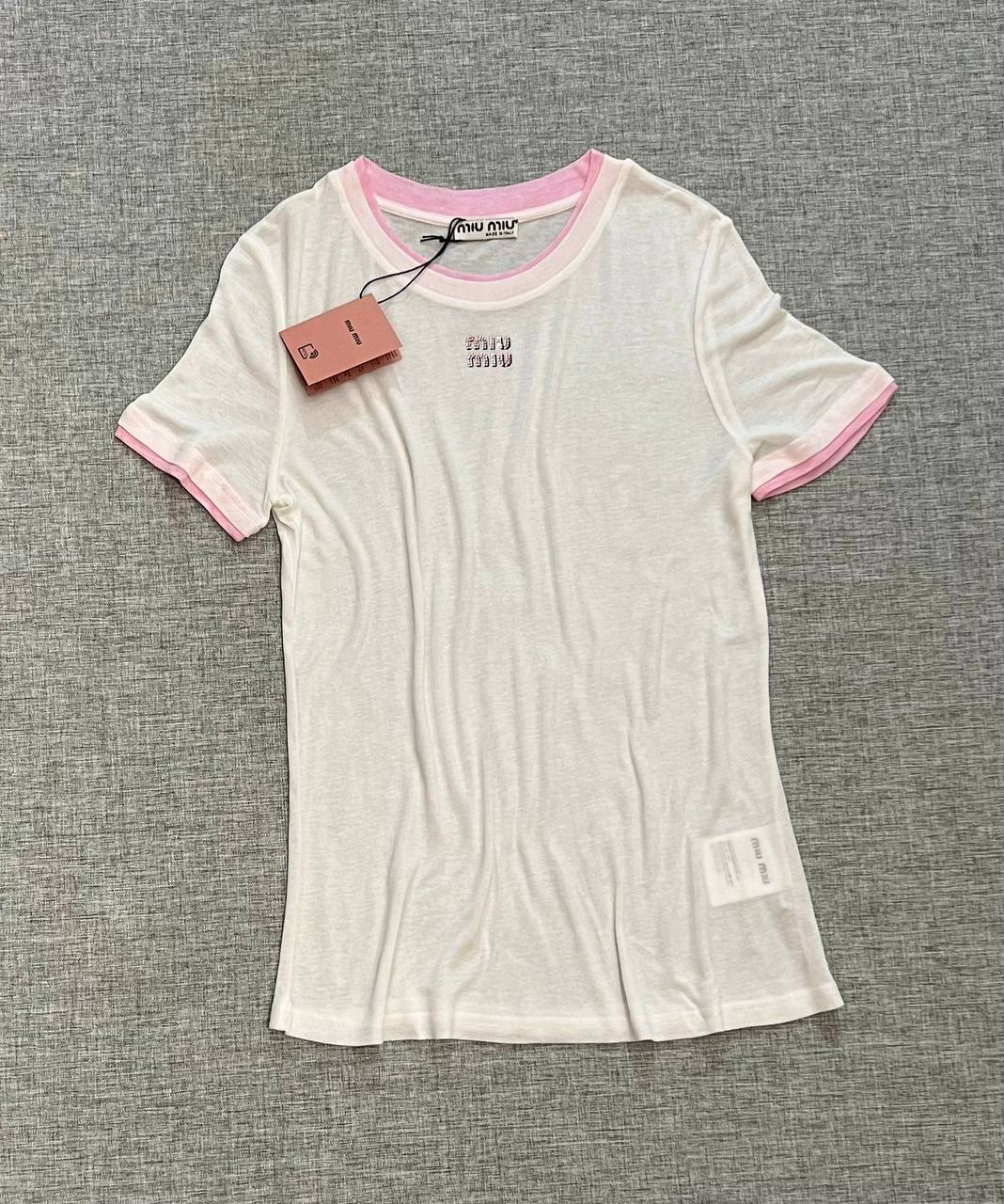 Премиум футболка Miu Miu BP-37117 Премиум футболка Miu Miu BP-37117