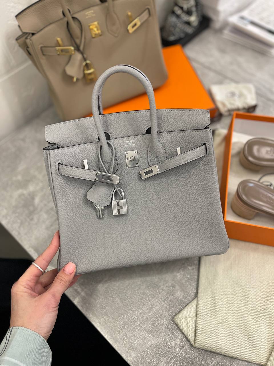 Коллекционная женская сумка Birkin 25 см Hermes BP-49529 Коллекционная женская сумка Birkin 25 см Hermes BP-49529