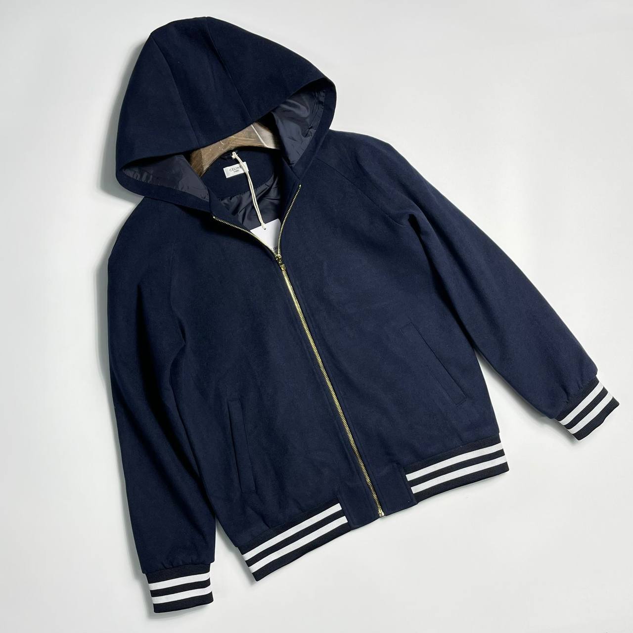 Куртка мужская темно-синяя стильная Celine BP-41575 Куртка мужская темно-синяя стильная Celine BP-41575