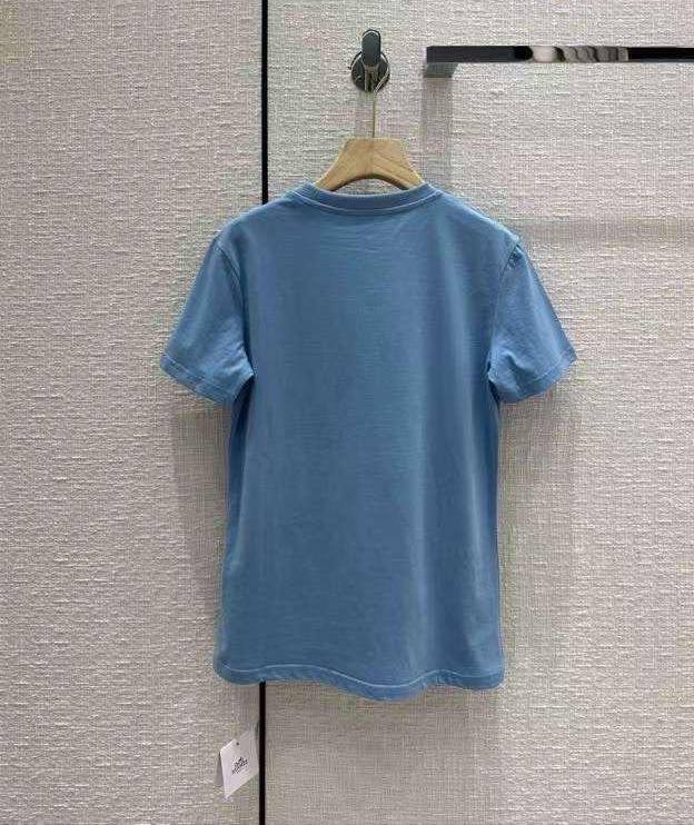 Женская коллекционная футболка Hermes BP-26166 Женская коллекционная футболка Hermes BP-26166