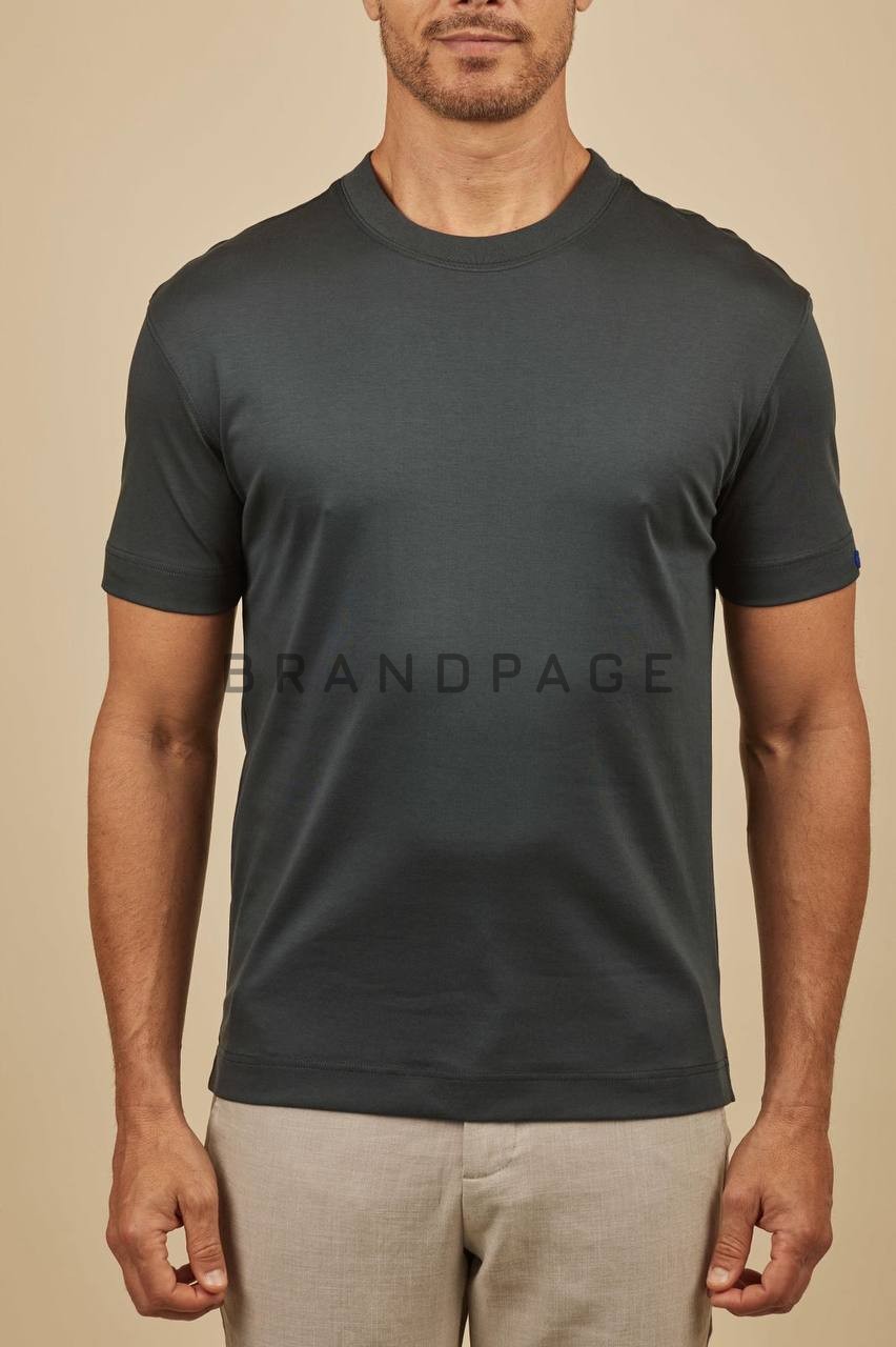 Футболка из мерсеризованного хлопка Kiton BPLUX12283 Футболка из мерсеризованного хлопка Kiton BPLUX12283