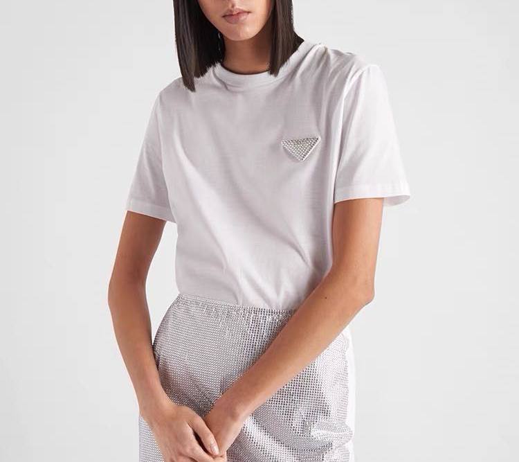 Женская премиум футболка Prada BP-44241 Женская премиум футболка Prada BP-44241