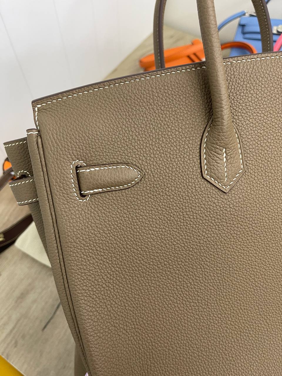 Женская сумка премиум Hermes Birkin, 35 PHW BP-32899 Женская сумка премиум Hermes Birkin, 35 PHW BP-32899