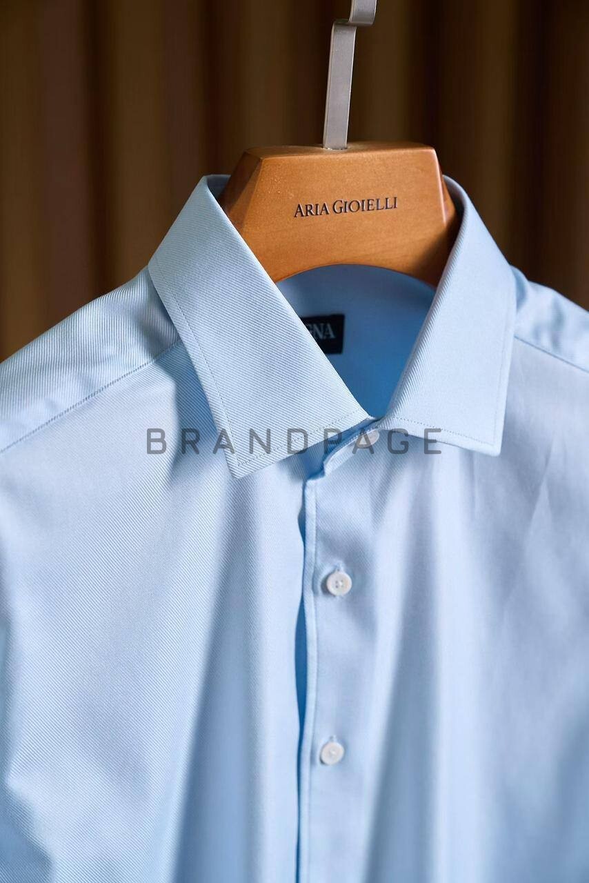 Рубашка хлопковая Zegna BPLUX5378 Рубашка хлопковая Zegna BPLUX5378